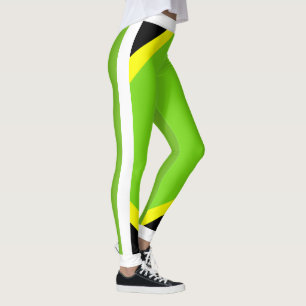 Jamaican Pride Flourescent Leggings