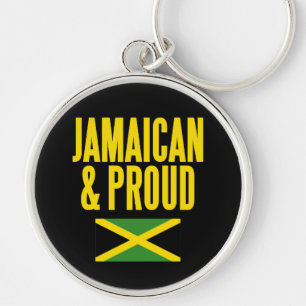 Jamaican & Proud Jamaica Flag Key Ring