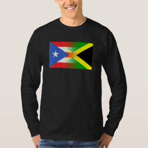 Jamaican Puerto Rican Flag Jamaica Puerto Rico T-Shirt