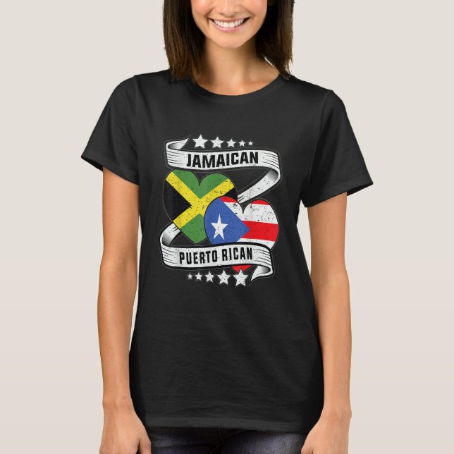 Jamaican puerto rican  Half Puerto rican half Jama T-Shirt (Front)