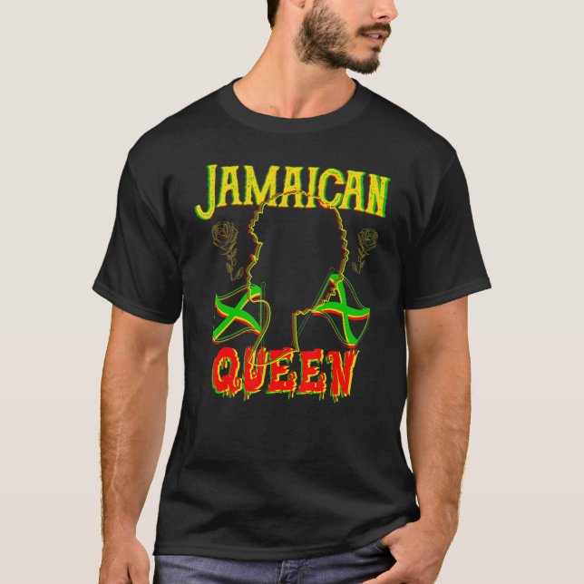 Jamaican Queen Mother's Day Women Jamaica Independ T-Shirt (Front)