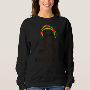 Jamaican Rasta Reggae Alien Martian With Dreadlock Sweatshirt