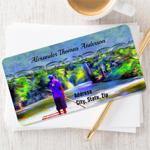 Jamaican River Raft Ride J001 Address Label