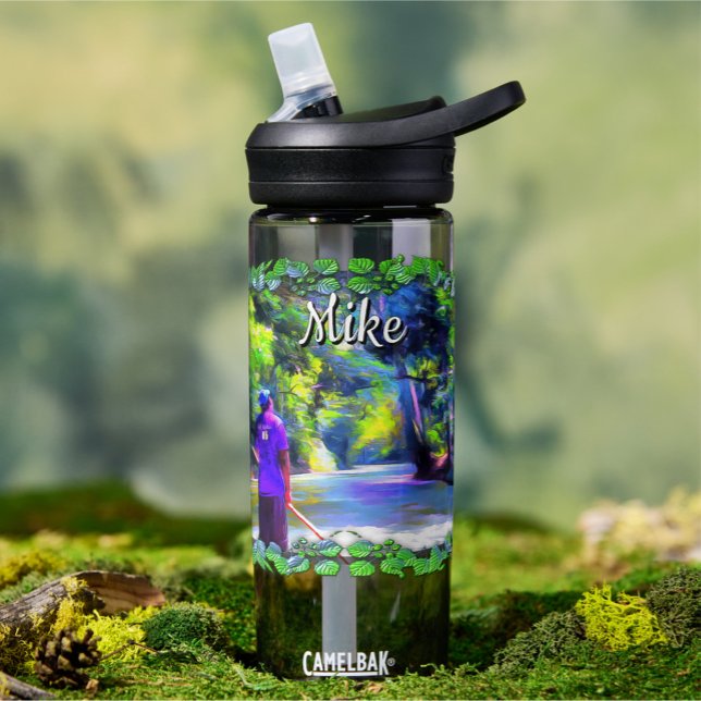 Jamaican River Raft Ride J001 Water Bottle (Creator Uploaded)