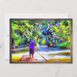 Jamaican River Raft Ride Thank You J001