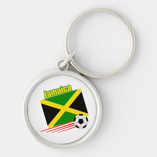 Jamaican Soccer Team Key Ring (Front)