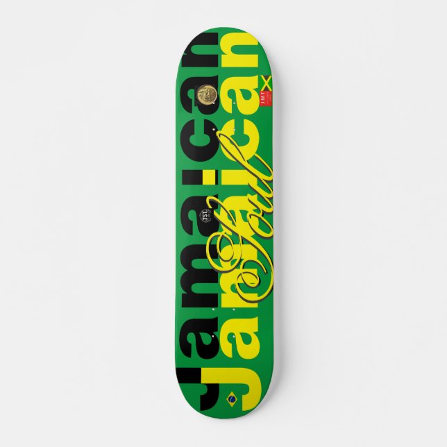JAMAICAN  SOUL  7 3/4" Skateboard Deck (Front)