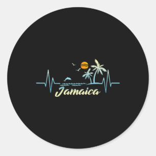 Jamaican Souvenir Spring Break Jamaica Classic Round Sticker