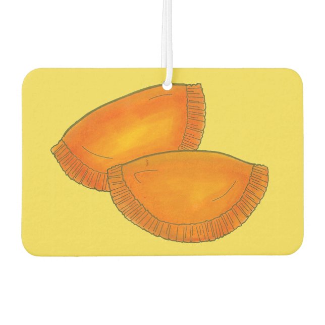 Jamaican Spicy Beef Patty Patties Jamaica Pastry Car Air Freshener (Front)