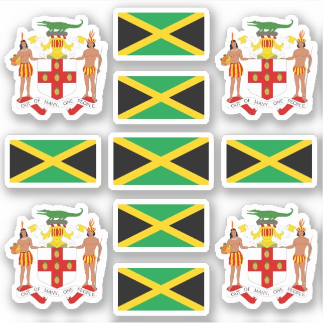 Jamaican state symbols / coat of arms and flag (Front)