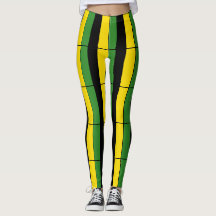Jamaican Striped Leggings