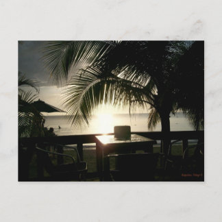 Jamaican Sunset in Negril Postcard