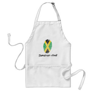 Jamaican touch fingerprint flag standard apron