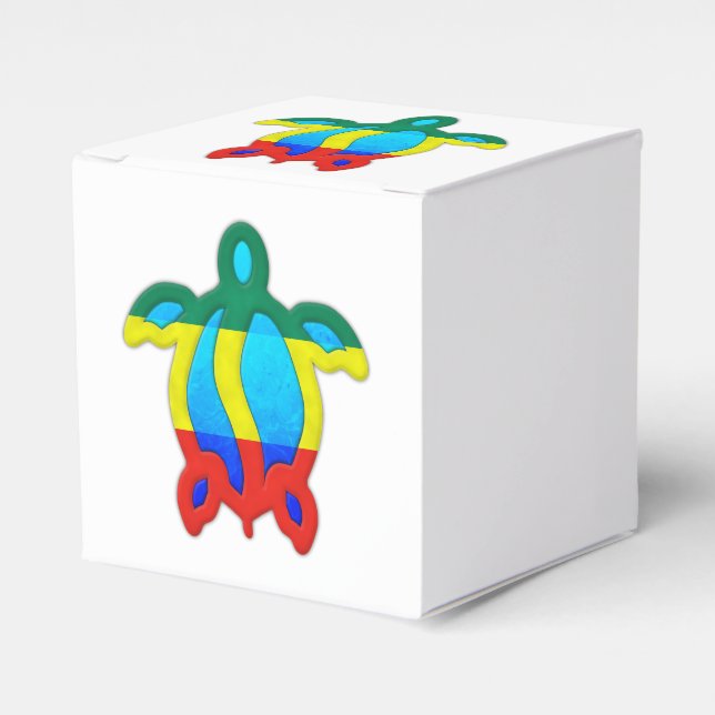 Jamaican Turtle Favour Box (Front Side)