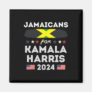 Jamaicans For Kamala Harris 2024 Jamaica Flag Patr Magnet