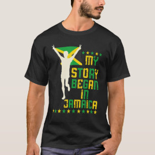 Jamaicans My Story Began In Jamaica Pride Jamaica T-Shirt