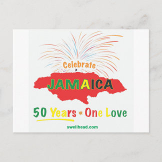 Jamaica's 50th Anniversary by Roxanne/Swellhead Postcard