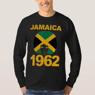 Jamaica's Flag African Women Girl Jamaican Mom Pro T-Shirt