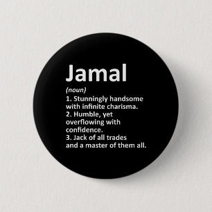 Jamal Definition Personalised Name Funny Birthday 6 Cm Round Badge
