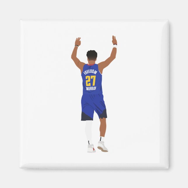 Jamal Murray 3's (denver Nuggets)  Magnet (Front)