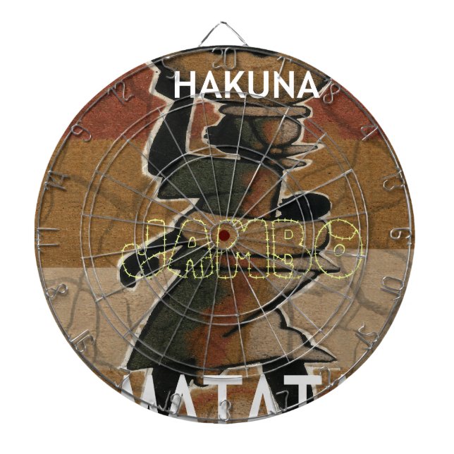 Jambo Habari Hakuna Matata. Dartboard (Front)