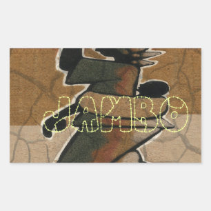 Jambo Habari Hakuna Matata. Rectangular Sticker