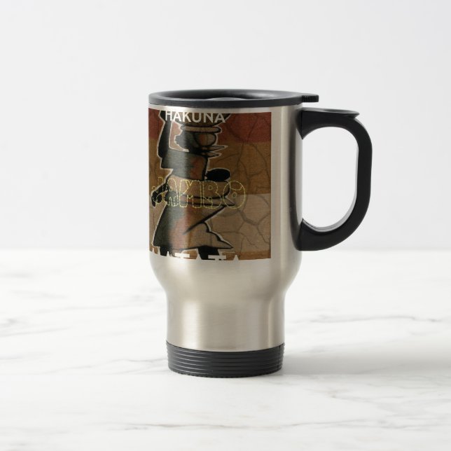Jambo Habari Hakuna Matata. Travel Mug (Right)