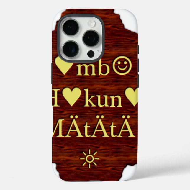 Jambo Hakuna Matata:  African Art Print/Graphic Case-Mate iPhone Case (Back)