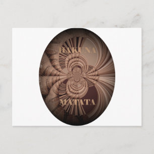 Jambo Hakuna Matata Kenya Giraffe Safari Woven Postcard