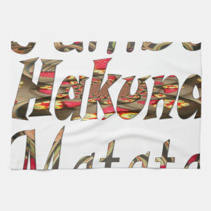 Jambo ! Hakuna Matata Tea Towel