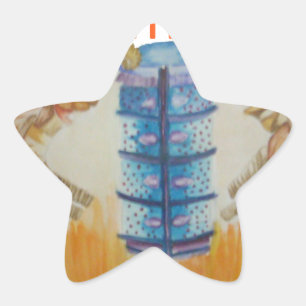 Jambo Jumbo African Kids Elephants Art Print Star Sticker