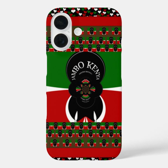 Jambo Kenya Art Print Case-Mate iPhone Case (Back)