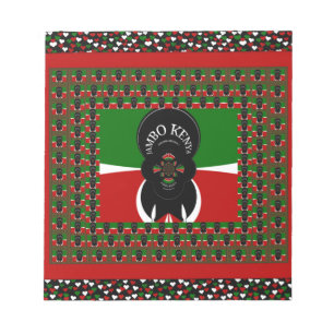 Jambo Kenya Art Print Notepad