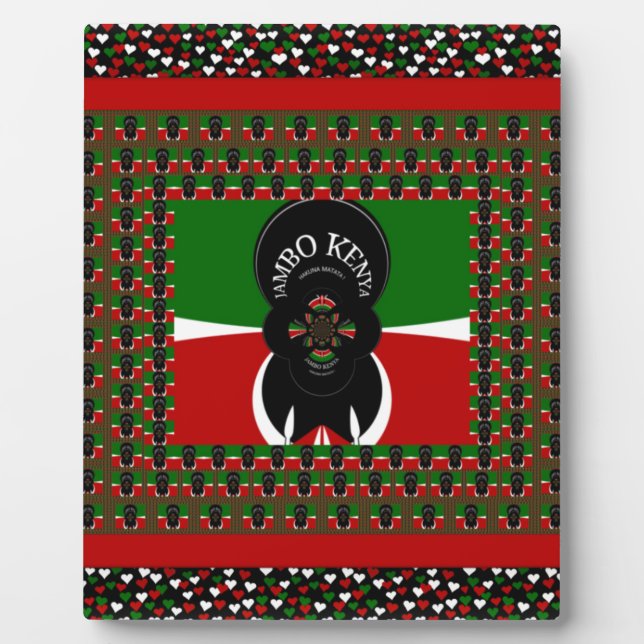 Jambo Kenya Art Print Plaque (Front)