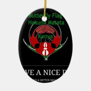 Jambo Kenya Ceramic Ornament