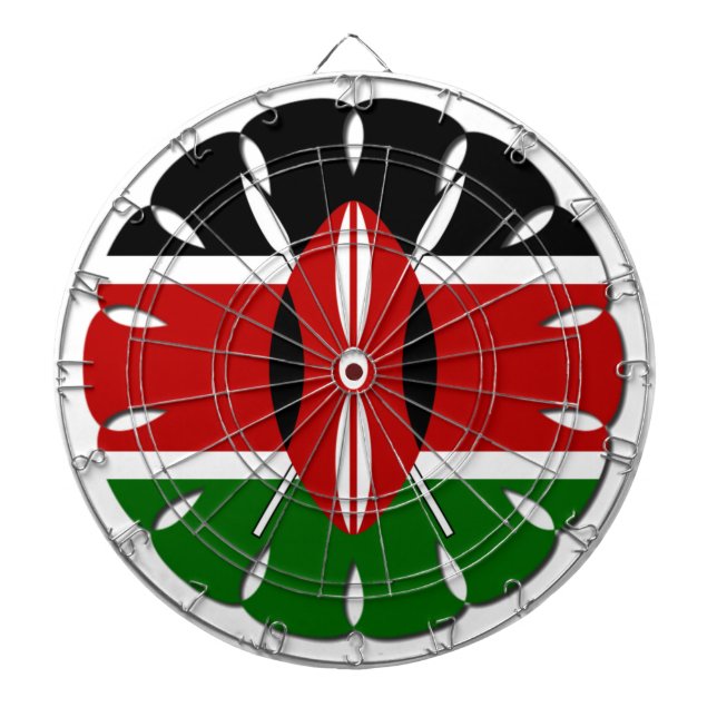 Jambo Kenyan Flag Dartboard (Front)