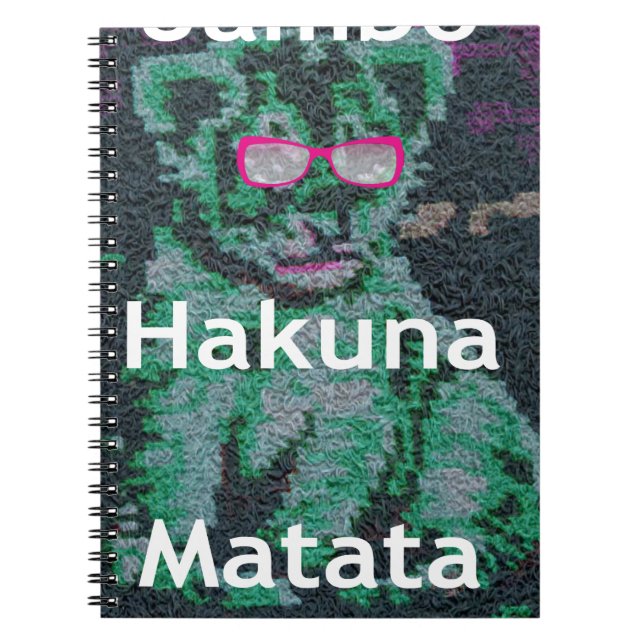 Jambo lion cub hakuna matata notebook (Front)