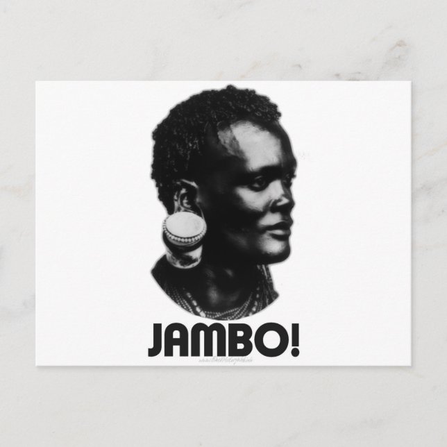 JAMBO! Swahili Greeting Postcard (Front)