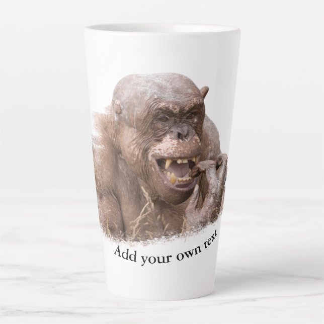 Jambo the hairless Chimp Latte Mug (Front)