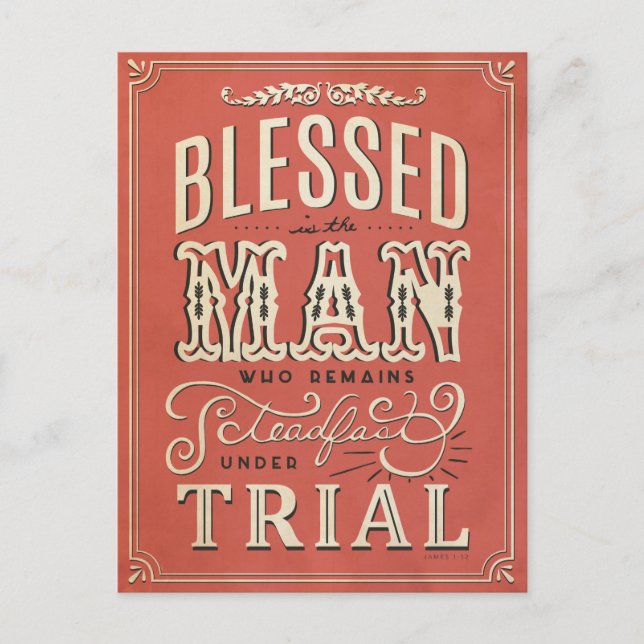 James1:12 Postcard (Front)