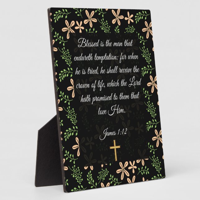 James 1:12 plaque (Side)