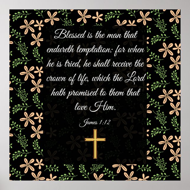 James 1:12 poster (Front)