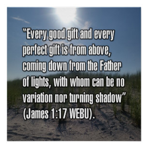 James 1:17 WEBU Poster