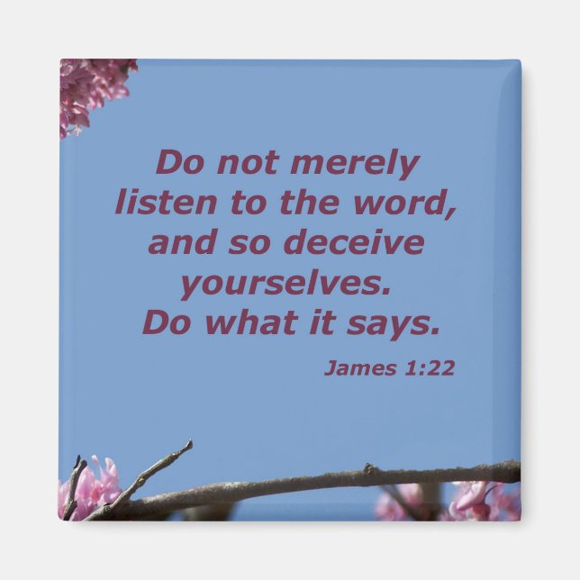 James 1:22 magnet (Front)