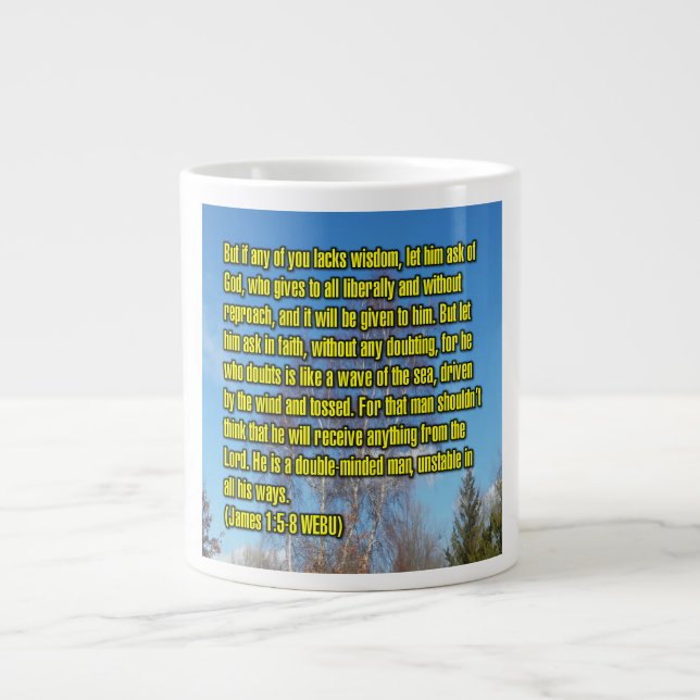James 1:5-8 WEBU Mug (Front)