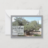 James 1:5 Flat Notecard | God's Wisdom