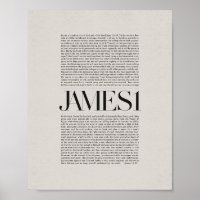James 1 - Faith and Endurance Bible Verse Wall Art
