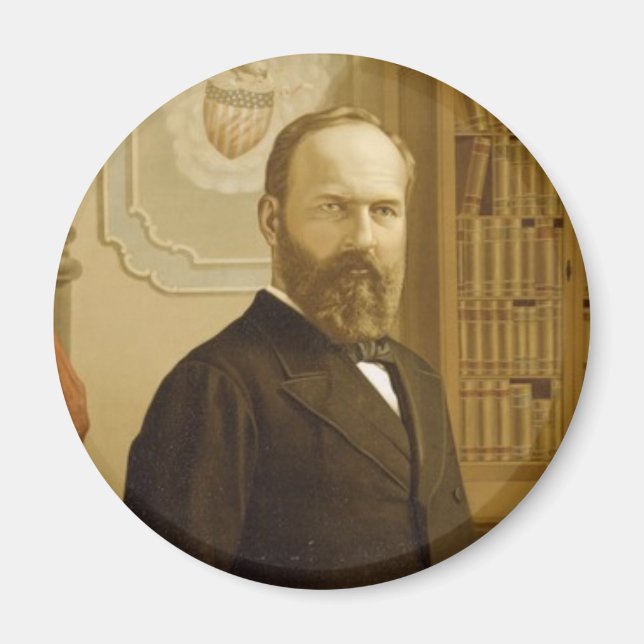 James A Garfield magnet (Front)