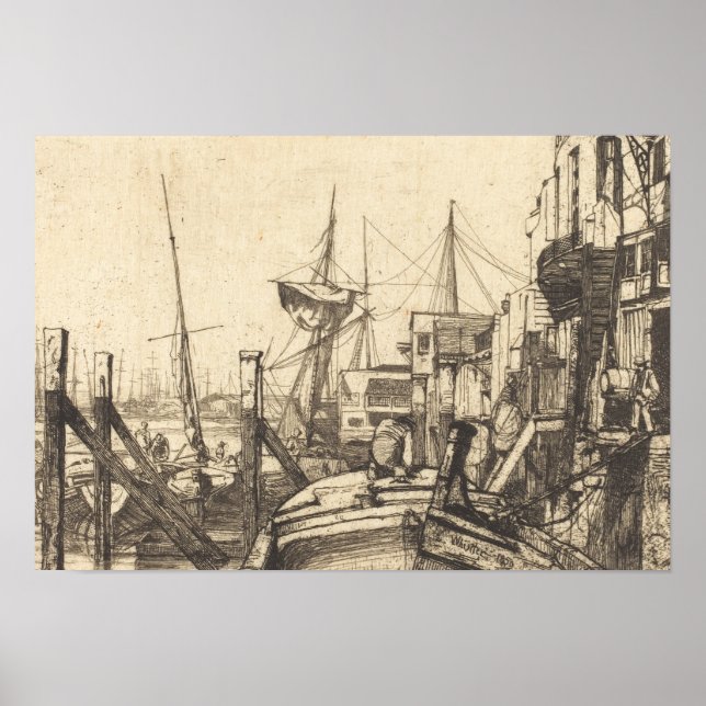 James Abbott McNeill Whistler - Limehouse Poster (Front)