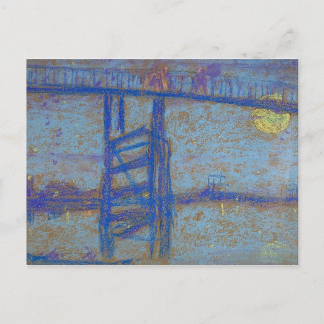 James Abbott McNeill Whistler -Nocturne-Battersea Postcard (Front)